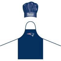 NFL New England Patriots Chef Hat and Apron Set NFL New England Patriots Chef Hat and Apron Set