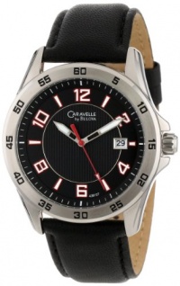 Caravelle by Bulova Men's 43B127 Silver-Tone Brass and Leather Watch Caravelle by Bulova Men's 43B127 Silver-Tone Brass and Leather Watch