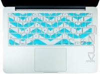 Kuzy - Teal Hot Chevron Zig-Zag Keyboard Cover for MacBook Pro 13 15 17 Aluminum Unibody (fits MacBook with or w/out Retina Display) iMac and MacBook Air 13 Silicone Skin - Teal / Turquoise HOT Blue Kuzy - Teal Hot Chevron Zig-Zag Keyboard Cover for MacBook Pro 13 15 17 Aluminum Unibody (fits MacBook with or w/out Retina Display) iMac and MacBook Air 13 Silicone Skin - Teal / Turquoise HOT Blue