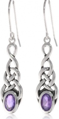 Sterling Silver Celtic Knot Linear Drop Earrings Sterling Silver Celtic Knot Linear Drop Earrings