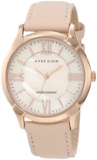 Anne Klein Women's AK/1010RGLP Leather Swarovski Crystal Accented Rosegold-Tone Peach Watch Anne Klein Women's AK/1010RGLP Leather Swarovski Crystal Accented Rosegold-Tone Peach Watch