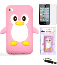 TOOGOO Apple IPOD TOUCH 4 4G 4TH GENERATION (ITOUCH 4 8GB 16GB 32GB) Baby Pink Penguin Silicone Silicon Case Cover + Free Screen Protector + Free Metallic Detachable Touch Screen STYLUS PEN with Anti Dust Plug TOOGOO Apple IPOD TOUCH 4 4G 4TH GENERATION (ITOUCH 4 8GB 16GB 32GB) Baby Pink Penguin Silicone Silicon Case Cover + Free Screen Protector + Free Metallic Detachable Touch Screen STYLUS PEN with Anti Dust Plug