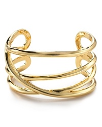 Our favorite day-to-day accessory: simple-chic cuffs like this style from Belle Noel. With strong lines and a luster-rich gold tone plate, it's a shining showpiece. Our favorite day-to-day accessory: simple-chic cuffs like this style from Belle Noel. With strong lines and a luster-rich gold tone plate, it's a shining showpiece.