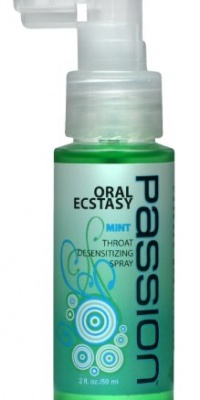 Passion Lubes Oral Throat Desensitizing Spray, 2 Ounce Passion Lubes Oral Throat Desensitizing Spray, 2 Ounce
