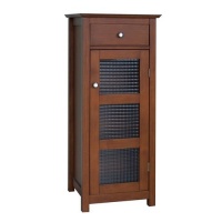 Elegant Home Fashions Chesterfield Collection Floor Cabinet with Cupboard and Drawer, Espresso Elegant Home Fashions Chesterfield Collection Floor Cabinet with Cupboard and Drawer, Espresso