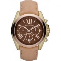 Michael Kors Women's MK5630 Bradshaw Beige & Brown Stainless Steel Watch Michael Kors Women's MK5630 Bradshaw Beige & Brown Stainless Steel Watch