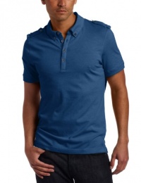 Kenneth Cole Men's Polo With Epaulettes Kenneth Cole Men's Polo With Epaulettes