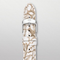 Michele Neutral Floral Patent Leather 16 mm Strap 16AA350976 Michele Neutral Floral Patent Leather 16 mm Strap 16AA350976