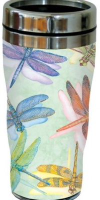 Tree-Free Greetings 77016 Dragonflies Collectible Art Sip 'N Go Travel Tumbler, 16-Ounce, Stainless Steel, Multicolored Tree-Free Greetings 77016 Dragonflies Collectible Art Sip 'N Go Travel Tumbler, 16-Ounce, Stainless Steel, Multicolored