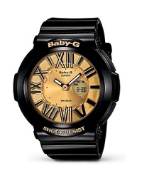 Baby-G 3D Black and Gold Oversized Watch, 43.6mm Baby-G 3D Black and Gold Oversized Watch, 43.6mm