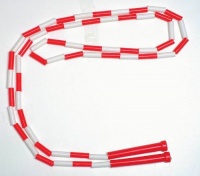 School Smart Segmented Nylon Jump Ropes with Handles - 7 feet - Red School Smart Segmented Nylon Jump Ropes with Handles - 7 feet - Red