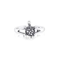 925 Sterling Silver Turtle Toe Ring , One Size Fits All 925 Sterling Silver Turtle Toe Ring , One Size Fits All