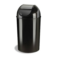 Umbra Grand 10-Gallon Waste Can, Black Umbra Grand 10-Gallon Waste Can, Black