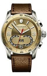 Victorinox Swiss Army Chrono Classic Gold Dial Brown Leatherl Mens Watch 241617 Victorinox Swiss Army Chrono Classic Gold Dial Brown Leatherl Mens Watch 241617