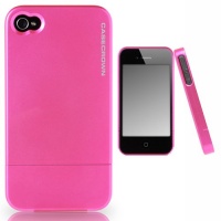 CaseCrown Metallic Glider Case for Apple iPhone 4 and 4S (AT&T, Sprint, & Verizon compatible) - Pink CaseCrown Metallic Glider Case for Apple iPhone 4 and 4S (AT&T, Sprint, & Verizon compatible) - Pink