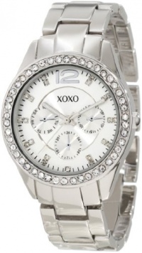 XOXO Women's XO5476 Silver-Tone Bracelet With Rhinestones Accent Bezel Watch XOXO Women's XO5476 Silver-Tone Bracelet With Rhinestones Accent Bezel Watch