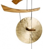 Oriental Furniture Asian and Feng Shui Gifts, 34-Inch Japanese Zen Emperor's Oriental Brass Gong Chimes