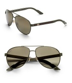 Lightweight metal frames with web stripe logo detail at temple. Available in palm green with grey gradient lens, blue white with smoke mirror gradient lens and shiny black/brown tortoise with grey gradient lens.100% UV protectionMade in Italy