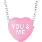 Genuine IceCarats Designer Jewelry Gift Sterling Silver 16 Sweetheart Necklace W/Box. 11.30X12.20 Mm 16 Inch Sweethearts Dark Pink Enamel You Me Necklace W/Box 16 Sweetheart Necklace W/Box In Sterling Silver Genuine IceCarats Designer Jewelry Gift Sterling Silver 16 Sweetheart Necklace W/Box. 11.30X12.20 Mm 16 Inch Sweethearts Dark Pink Enamel You Me Necklace W/Box 16 Sweetheart Necklace W/Box In Sterling Silver