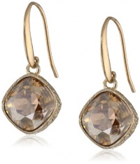 Signature 1928 1928 Signature Collection Gold-Tone Faceted Swarovski Crystal Drop Earrings Signature 1928 1928 Signature Collection Gold-Tone Faceted Swarovski Crystal Drop Earrings