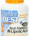 Doctor's Best Best Stabilized R-Lipoic Acid Featuring Bioenhanced Na-RALA (100 mg), Vegetable Capsules, 60-Count