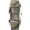 Burberry BU9404 Women's Heritage Beige Leather Strap Cappuccino Dial Rectangular Watch