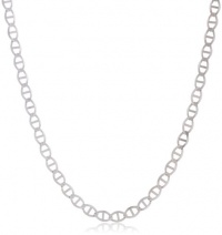 Men's 14k Gold 3.2mm Flat Mariner Chain Necklace