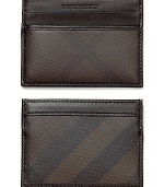 Add a touch of classic Burberry style with this handsome ID card holder patterned with the iconic signature check.