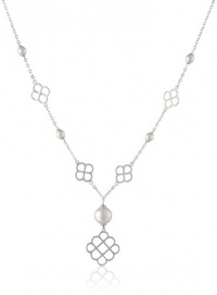 Majorica Pearl and Sterling Silver Pendant Necklace, 18 Majorica Pearl and Sterling Silver Pendant Necklace, 18
