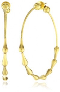 GURHAN Spring Gold Drop High Karat Gold Hoop Earrings GURHAN Spring Gold Drop High Karat Gold Hoop Earrings