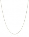 Duragold 14k Solid Gold Perfectina Chain Necklace (1.0mm)