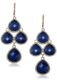 Anne Klein Merry and Bright Gold-Tone Pave Leverback Drop Earrings Anne Klein Merry and Bright Gold-Tone Pave Leverback Drop Earrings