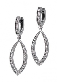 Effy Jewlery 14K White Gold Diamond Earrings, .48 TCW