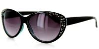 Piazza Fashion Bifocal Sunglasses with Austrian Crystals for Youthful and Stylish Women (Black/Blue +2.00) Piazza Fashion Bifocal Sunglasses with Austrian Crystals for Youthful and Stylish Women (Black/Blue +2.00)