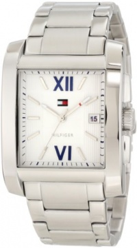 Tommy Hilfiger Men's 1710319 Classic Tank Roman Numeral Enamel Dial Watch