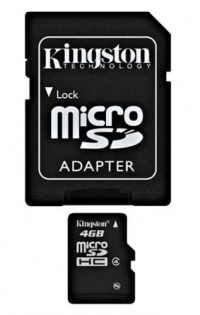 Kingston 4 GB microSDHC Class 4 Flash Memory Card SDC4/4GB Kingston 4 GB microSDHC Class 4 Flash Memory Card SDC4/4GB
