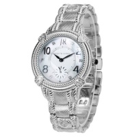 Judith Ripka Watch - Sterling and Stainless Steel Sub-dial Bracelet - Swiss Part Mvt - M-size Judith Ripka Watch - Sterling and Stainless Steel Sub-dial Bracelet - Swiss Part Mvt - M-size