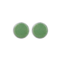 Sterling Silver 5mm Round Aventurine Stud Earrings Sterling Silver 5mm Round Aventurine Stud Earrings