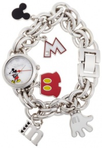 Disney Women's MK2066 Mickey Mouse Mother-of-Pearl Dial Charm Watch Disney Women's MK2066 Mickey Mouse Mother-of-Pearl Dial Charm Watch
