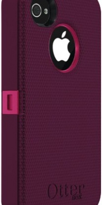 Otterbox Defender Series for iPhone 4 & 4S - Retail Packaging - Peony Pink/Deep Plum Otterbox Defender Series for iPhone 4 & 4S - Retail Packaging - Peony Pink/Deep Plum