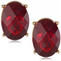 Anne Klein Estate Gold-Tone Oval Button Clip-On Earrings Anne Klein Estate Gold-Tone Oval Button Clip-On Earrings