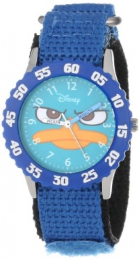 Disney Kids' W000157 Time Teacher Stainless Steel and Nylon Agent P Watch Disney Kids' W000157 Time Teacher Stainless Steel and Nylon Agent P Watch