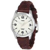 Timex Women's T2N644 Weekender Classic Casual Woven Leather Strap Watch Timex Women's T2N644 Weekender Classic Casual Woven Leather Strap Watch