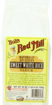 Bob's Red Mill Rice Flour Sweet White, 24-Ounce (Pack of 4) Bob's Red Mill Rice Flour Sweet White, 24-Ounce (Pack of 4)