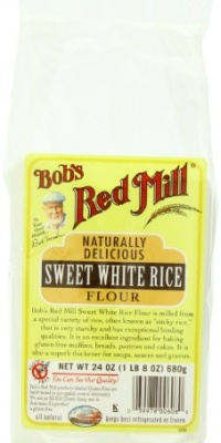 Bob's Red Mill Rice Flour Sweet White, 24-Ounce (Pack of 4)