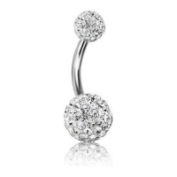 14G Swarovski Crystal Belly Button Navel Ring Bling Surgical Steel Body Piercing Jewelry+ 1 Free Belly Retainer 14G Swarovski Crystal Belly Button Navel Ring Bling Surgical Steel Body Piercing Jewelry+ 1 Free Belly Retainer