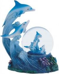 Snow Globe Dolphin Collection Desk Figurine Decoration Snow Globe Dolphin Collection Desk Figurine Decoration