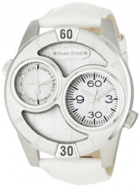 Marc Ecko Men's E16584G3 The Maestro White Leather Strap Watch Marc Ecko Men's E16584G3 The Maestro White Leather Strap Watch