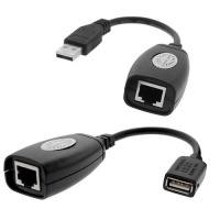 SANOXY® USB over Cat5/5e/6 Extension Cable RJ45 Adapter Set SANOXY® USB over Cat5/5e/6 Extension Cable RJ45 Adapter Set