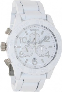 Nixon 42-20 Chrono Watch All White/Silver, One Size Nixon 42-20 Chrono Watch All White/Silver, One Size